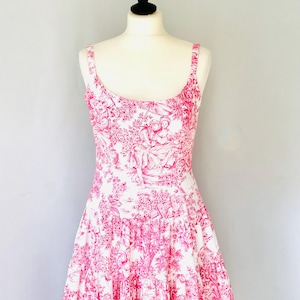 Toile de Jouy strappy dress