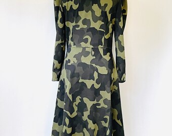 camo jersey dress Camouflage Color Jersey Dress