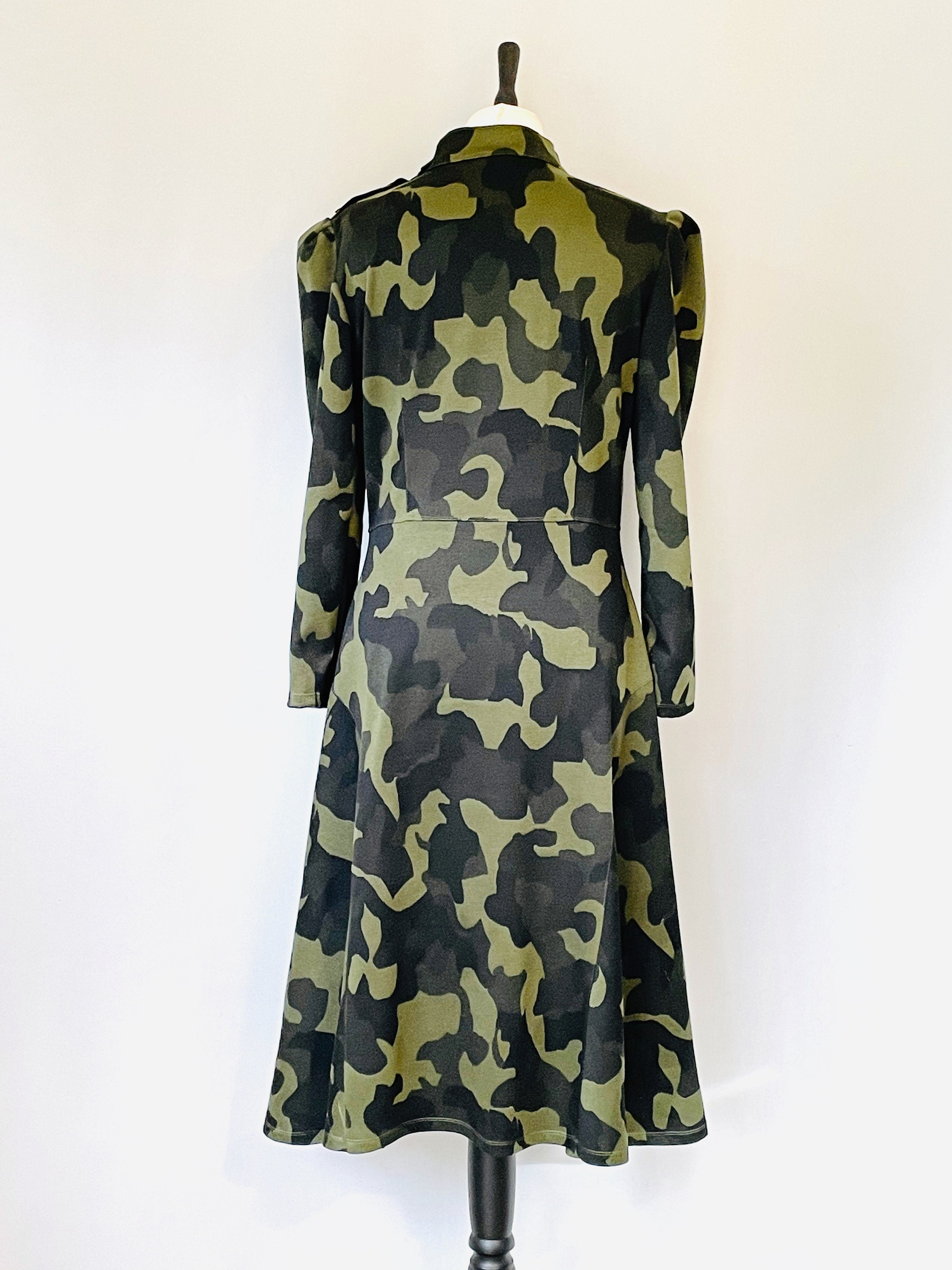 camo jersey dress Camouflage Color Jersey Dress