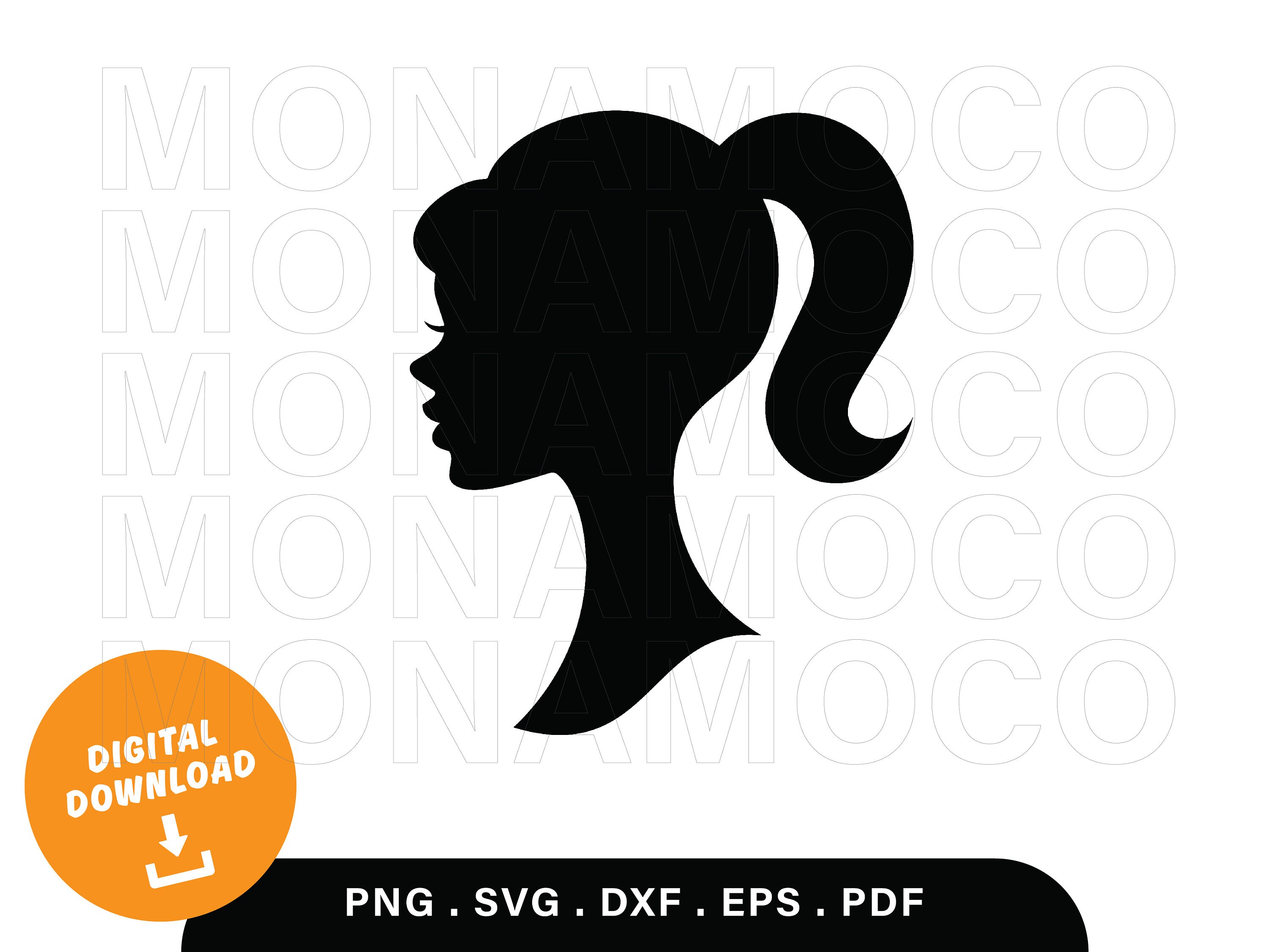 Barbie Silhouette Logo SVG