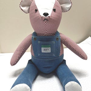 Keepsake Memory Bear: Custom Made from Loved One's Clothing