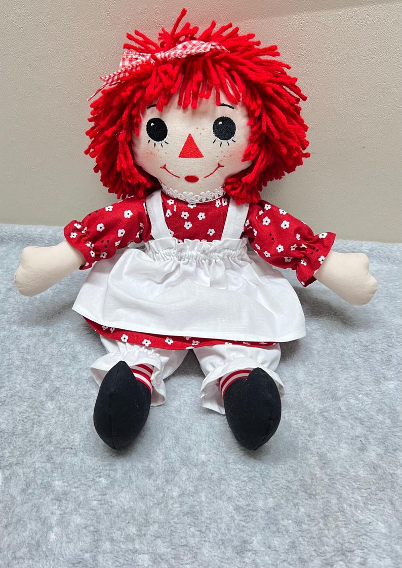 Small 15 Inch Raggedy Ann Doll Red Hair - Etsy