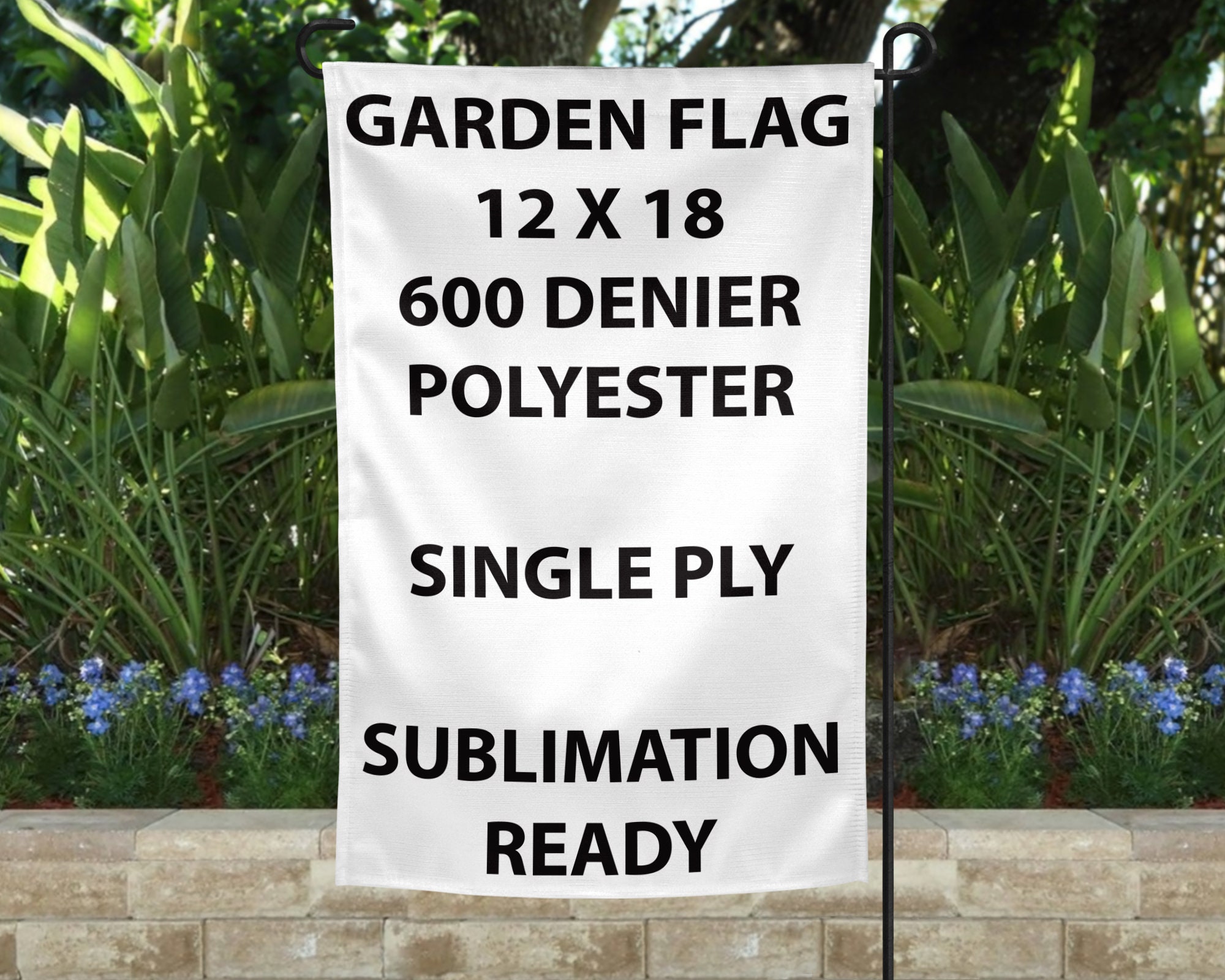 Bandera de jardín de sublimación en blanco 18 x | Etsy
