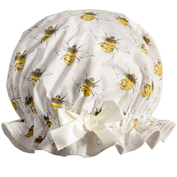 Bee Luxury Shower Cap - Etsy Australia