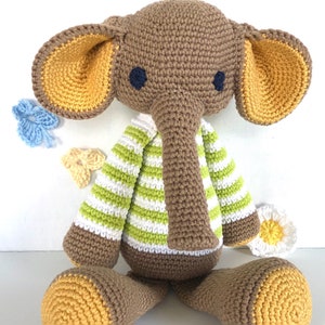 Elephant stuffed animal/ elephant gift/ Collectable toy / soft toy / woodland animals/ stuffed toys / gift for her / for him/ crochet toy