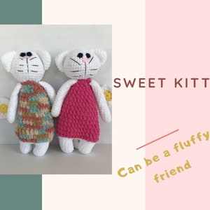 Cat toy in white color/ toy /baby toy /toys for kids /gift, baby shower idea /girl toys /personalized gift /toys/toy store/ christmas gift