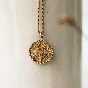 Radiant Sun Necklace – Dainty Gold Pendant, Celestial Gift for Her, Minimalist Layering Jewelry, Boho Summer Necklace, Gold Plated Silver