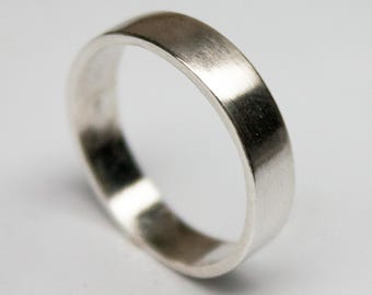 Plain 925 Sterling Silver Wedding Band, Engagement Ring, Unique Engagement Ring, Minimalist Wedding Band, Wedding Gifts For Couples