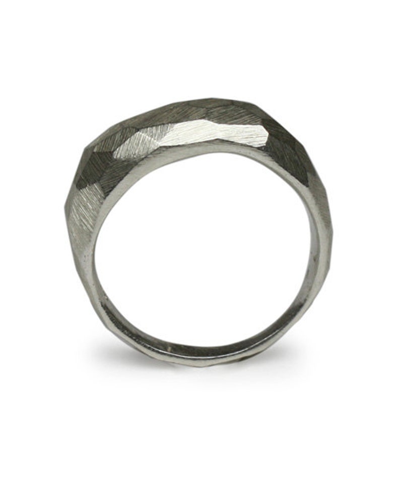 Nut Ring Savvy Jewellery Handcrafted Brass Subtle Faceted Ring Industrial Ring Minimal Jewerly