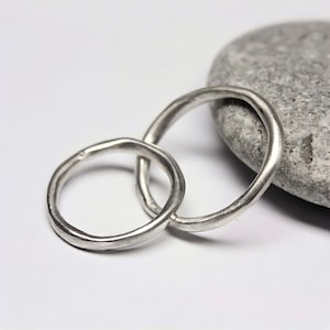 Plain 925 Sterling Silver Wedding Band 2mm, Handmade, Plain Thin Band, Minimalist Wedding Band, For Men & Women, Wedding Gifts For Couples