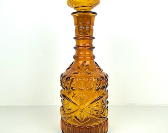 Vintage Amber Glass Jim Beam Decanter
