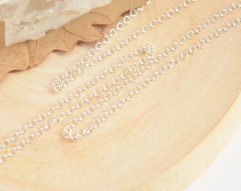 Sterling Silver Necklace - Rolo necklace - Silver Chain - Silver necklace
