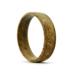 Handmade Solid Walnut Wood Ring - natural rustic log durable wood process Wooden Jewelry Wedding Promise Engagement Band