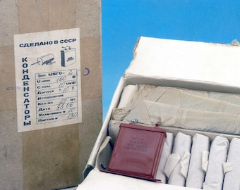 2 x MBGO-2 10uF 160V MATCHED paar papierolie hermetische PiO-condensator МБГО 10мкф 160В USSR Sovjet-Russische hi-end audiogitaar van militaire kwaliteit
