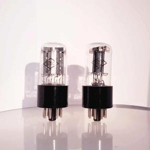 2 x 6N8S / 6Н8C Foton Matched Pair Double Triode Audio Frequency Audiophile Military Steampunk Tube Pair 6SN7GT New