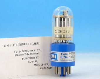 9781B EMI 29mm 1.13&quot; Side Window Vintage Photomultiplier PMT Tube Perkin Elmer LS-50B Military Glass Steampunk Art Project Decoration