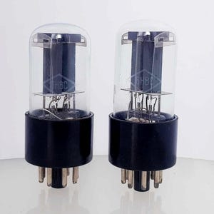 2x 6N8S / 6Н8C Foton Matched Pair 1965y Double Triode Audio Frequency Audiophile Military Steampunk Tube Pair 6SN7GT New