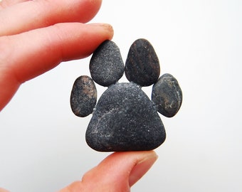 Paw Magnet, Pebble Art, Sea Stone Shape, Dog Cat Fridge Magnet, Nature Learning, Natural Stone, Pebble Shapes, Beach Stone Art, Coastal