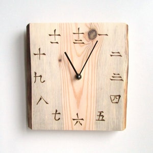 Reloj Rustico De 8 Reloj De Pared De Madera De Roble Etsy ¿que beneficios tiene un reloj con numeros romanos? etsy