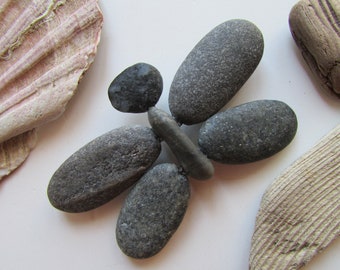 Pebble Art Magnet - Dark Dragonfly, Sea Stone Shape, Fridge Magnet, Nature Learning, Natural Stone, Pebble Shapes, Beach Stone Art, Coastal