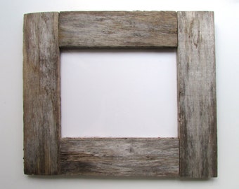 Driftwood Frame 11x8.5", Wooden Picture Frame, Rustic Wood Hanging photo display, Driftwood Wall Art, Rustic Wood Frame, Coastal Decor