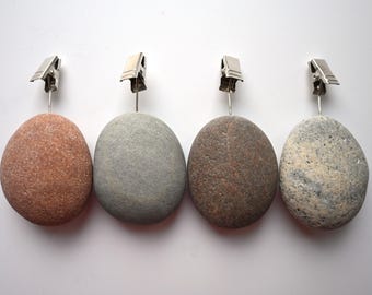 Gewichten stenen tafelkleed, clips kusttafelkleed, gewichten natuurlijk strand kiezelgordijn, gordijnclip kiezelkunst, gordijnclip kiezelsteen, buiten zee stenen gewichten