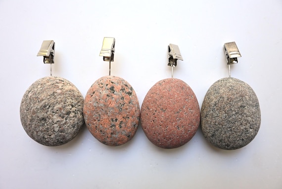 Stein Tischdecke Gewichte, Küsten Tischdecke Clips, Natürliche Strand Pebble Vorhang Gewichte, Pebble Art Vorhang Clip, Outdoor Sea Stone Gewichte