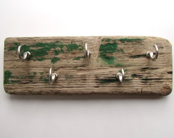 Driftwood Hanging Rack 15", Rustic Hanging Rack, Coat Rack, Towel Rack, Driftwood Art, Wall Hanging, Coastal Decor, Coastal Design Hanger