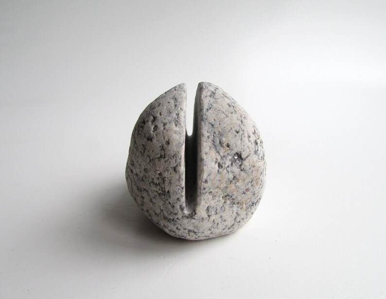 Stone Napkin Holder Coastal Pebble Napkin Stand Pebble Art Etsy