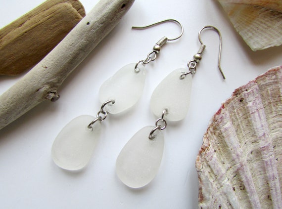 Etsy sea shop glass earrings