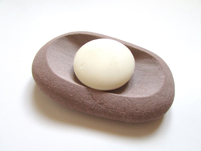 Stone Soap Dish Pebble Soap Tray Stone Bathroom Decor Etsy