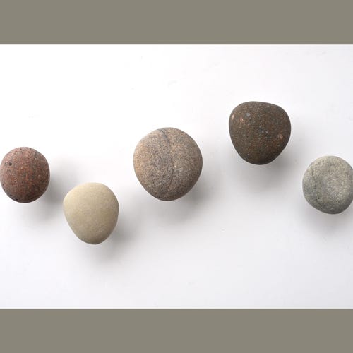 5 Stone Wall Hooks, Natural Bathroom Hooks, Organic Design, Coastal Rock Decor, Fun Colorful Pebble Towel Hangers, Beach House Style