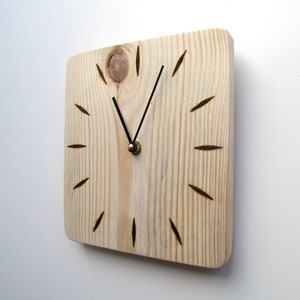 Wooden Clock 8, Rustic Wood Clock, Driftwood Art, Wooden Clock, Beach Theme Gift, Beach Design Clock, Coastal Design Driftwood Wall Art image 2