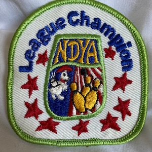 Vintage Bowling Patch League Champions NDYA