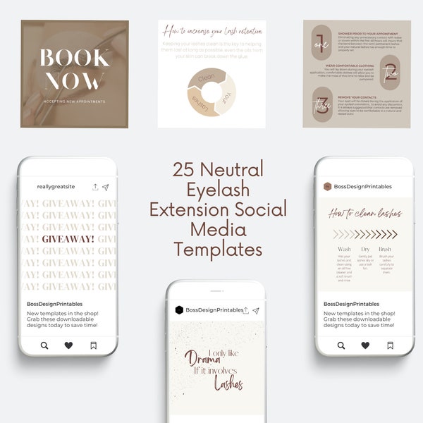 Instagram Eyelash Template Etsy Instagram Eyelash Template Etsy