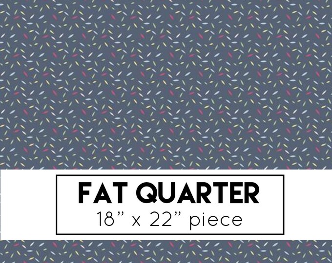 FAT QUARTER Geometric Fabric Minki Kim Serendipity Fabric Navy Sprinkles Fabric Riley Blake Designs