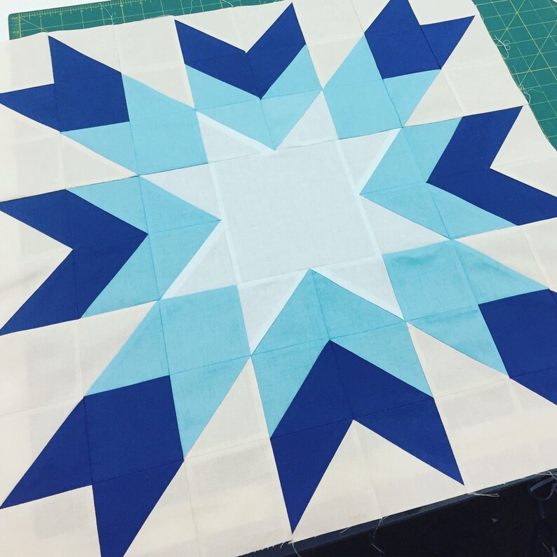 christmas star barn quilt pdf quilt pattern beginner quilt