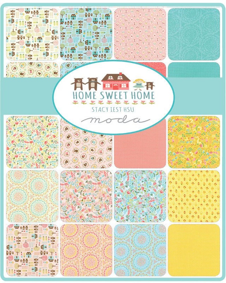 Home Sweet Home Layer Cake Stacy Iest Hsu Moda Fabric Etsy