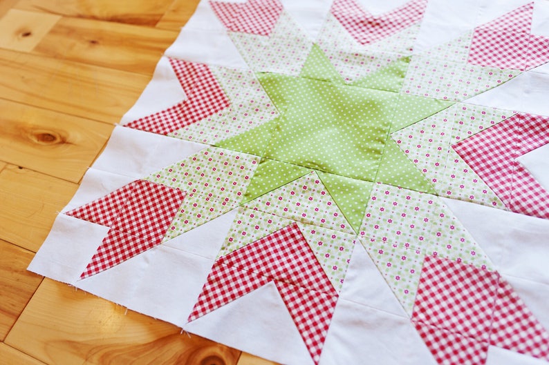 christmas star barn quilt pdf quilt pattern beginner quilt