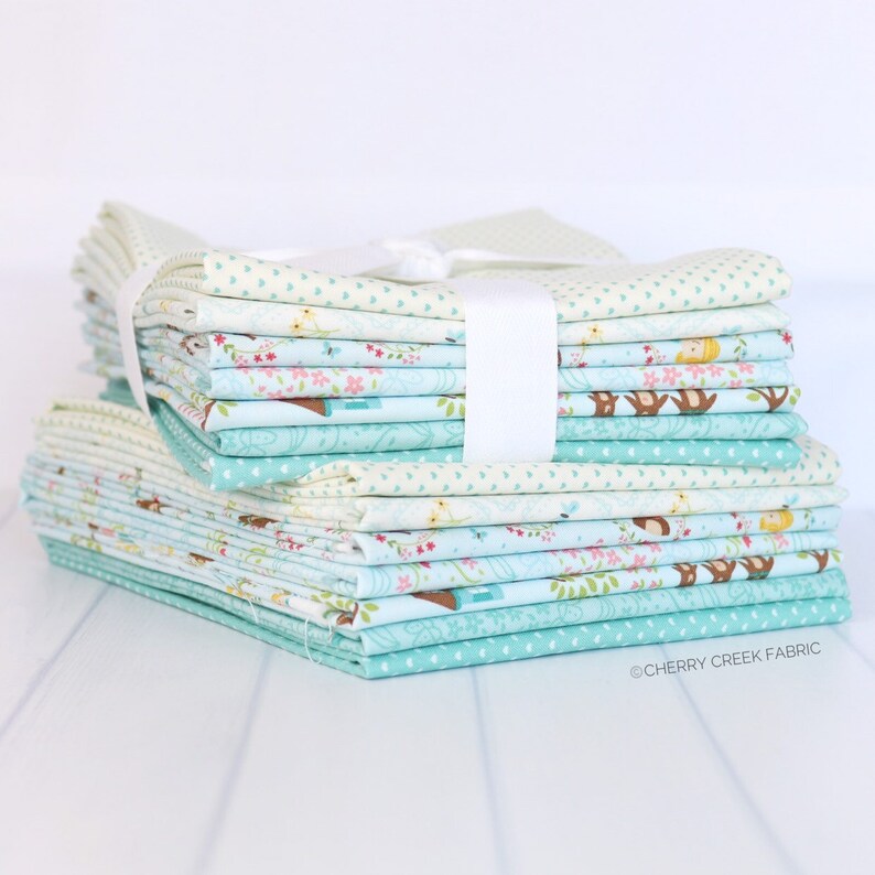 Moda Fabric Bundle Half Yard Bundle Moda Fabrics Home Sweet Home Blue Half Yard Bundle 7 pieces Stacy Iest Hsu