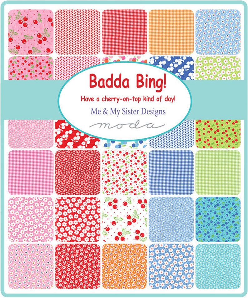 Moda Fabric Badda Bing Fat Quarter Bundle 33 pieces Cherry Fabric Me /& My Sister Designs