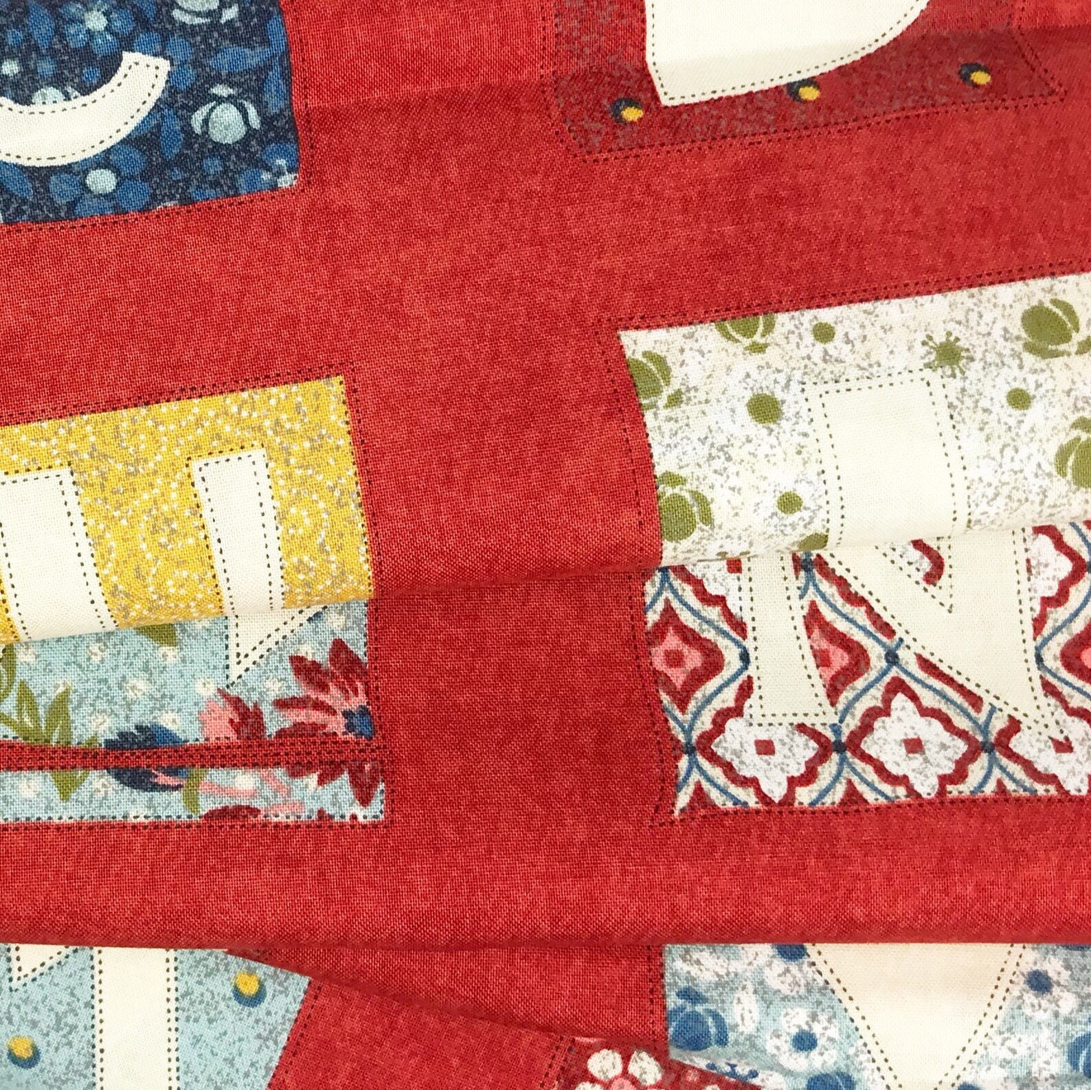 Biscuits & Gravy Fabric Red Alphabet Letters Fabric Basic Etsy