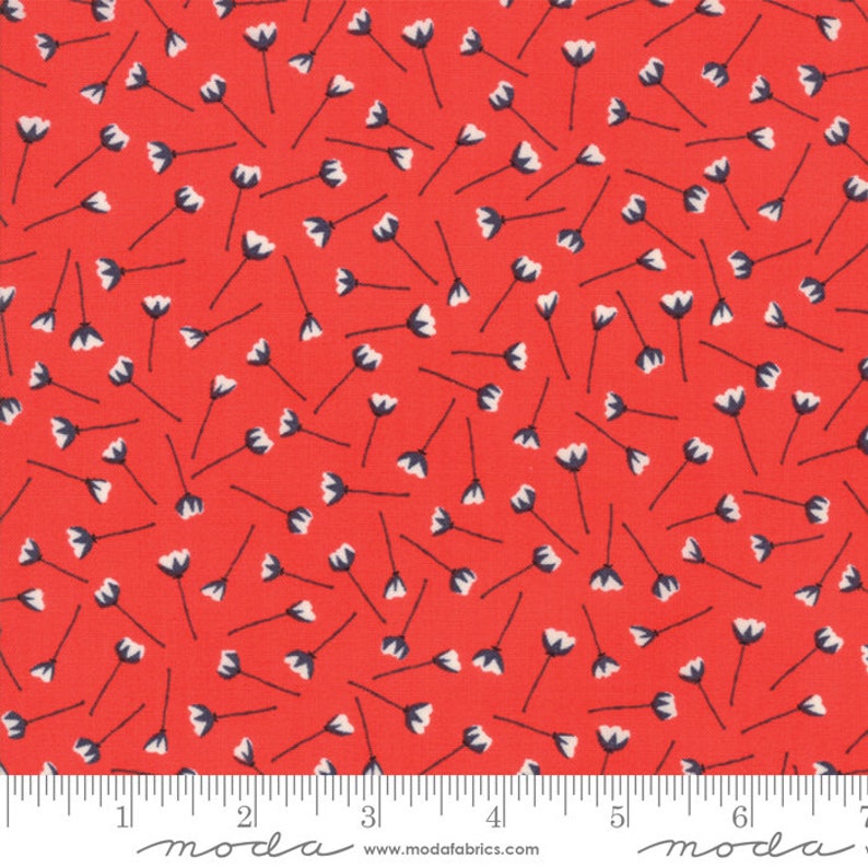 11 Pomegranate Florets Porch Fabric The Front Porch Fabric Sherri /& Chelsi End of Bolt 3 yd CLEARANCE
