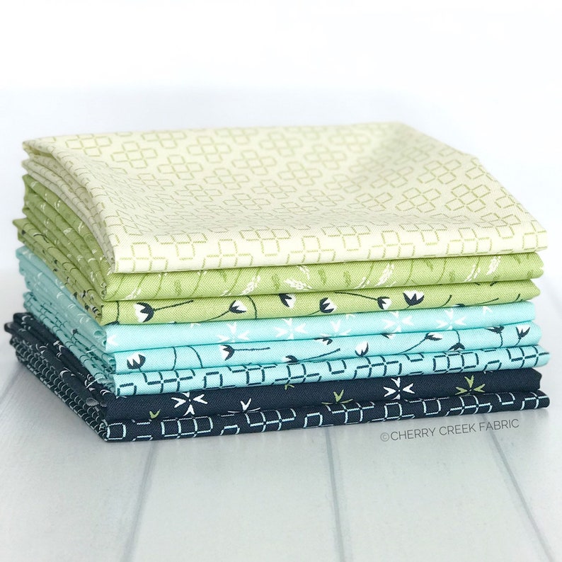 Blue Ombre/' Fat Quarter Wool Fabric