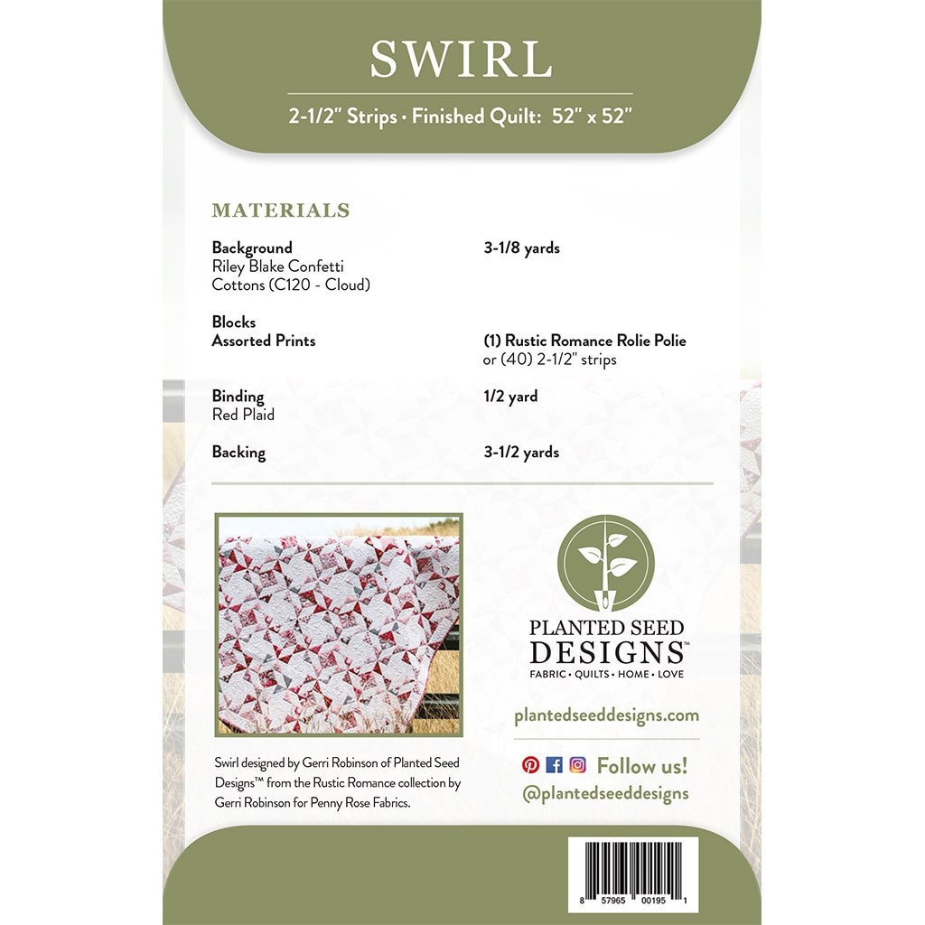 Swirl Quilt Pattern Planted Seed Designs Star Quilt - Etsy