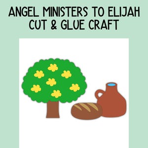 El ángel ministra a Elías, 1 Reyes 19, Elías huye a Horeb, Elías en el desierto, Actividad de la escuela dominical o clase bíblica