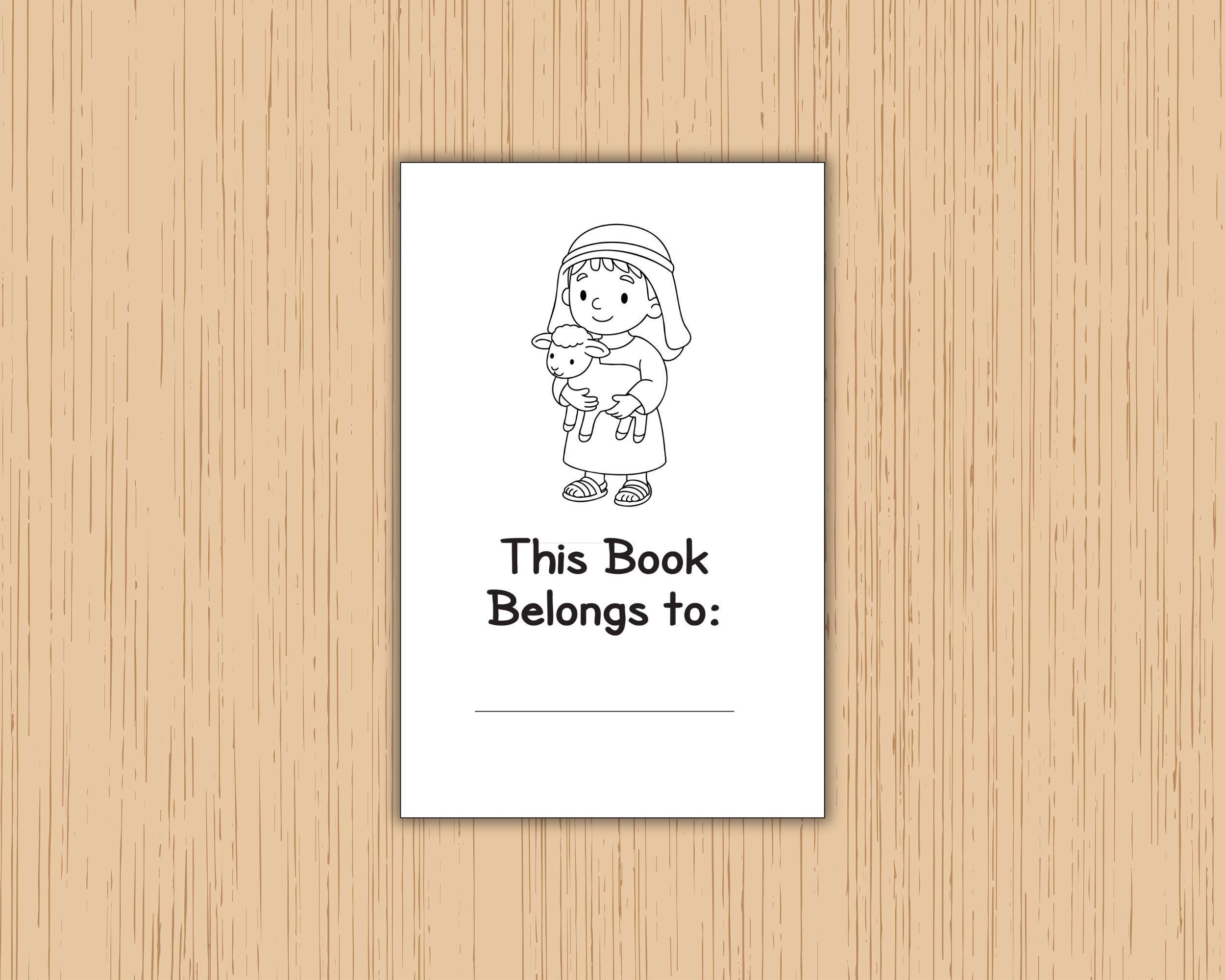 Nativity Mini Coloring Book, Birth of Jesus Craft, Christmas Coloring ...
