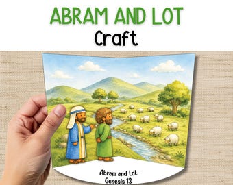 Abram and Lot Craft, Children's Church, Sunday School, Bible Class