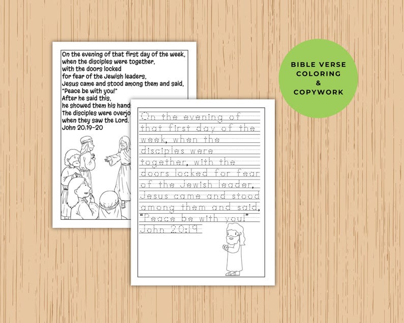 Jesus Appears to Disciples and Thomas Activity Pages, Holy Week ...
