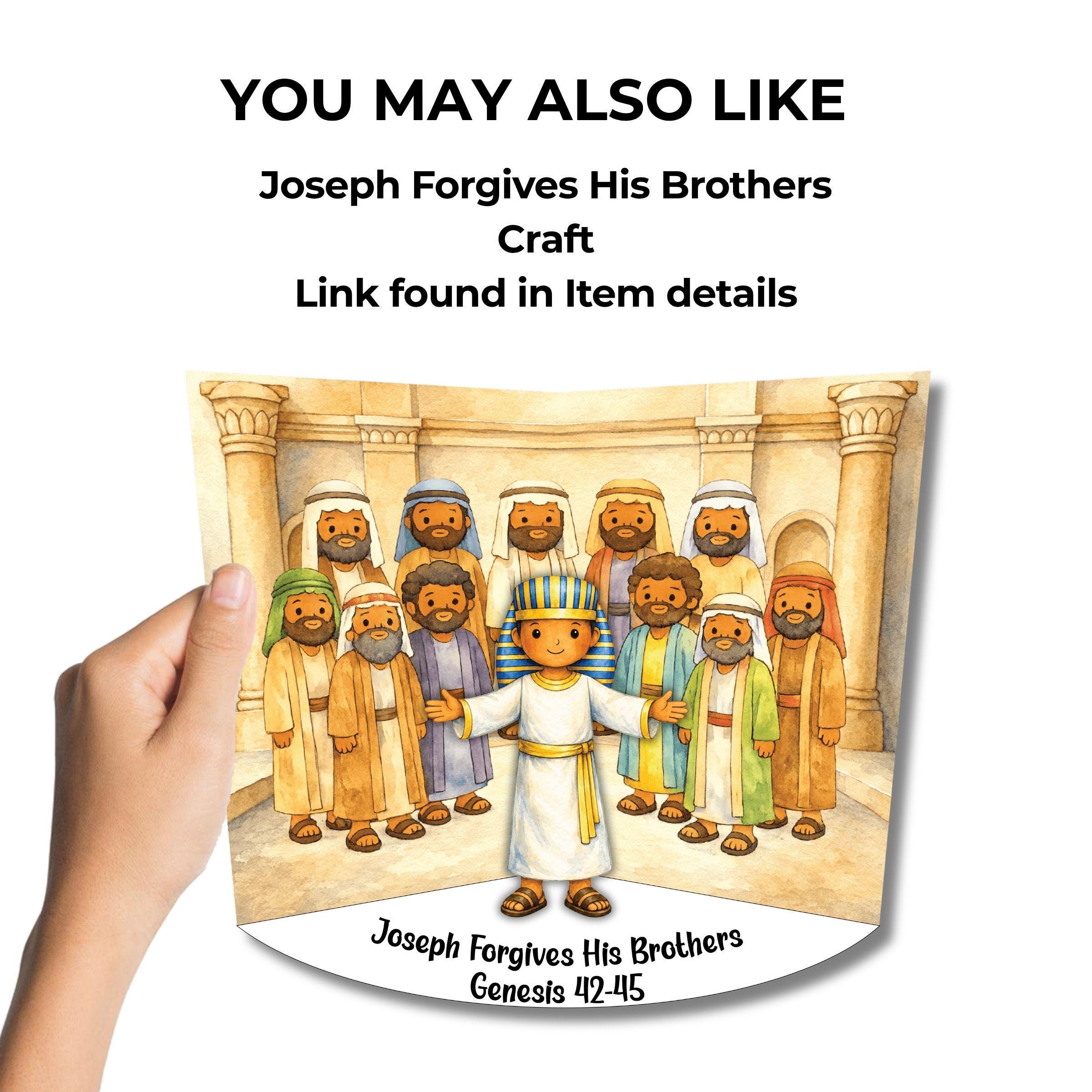 Joseph Forgives His Brothers Activity Sheet, Children's Church, Bible ...